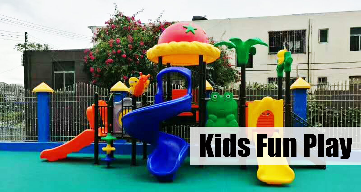 Kids Outdoor Plastic Play Equipment with Slide