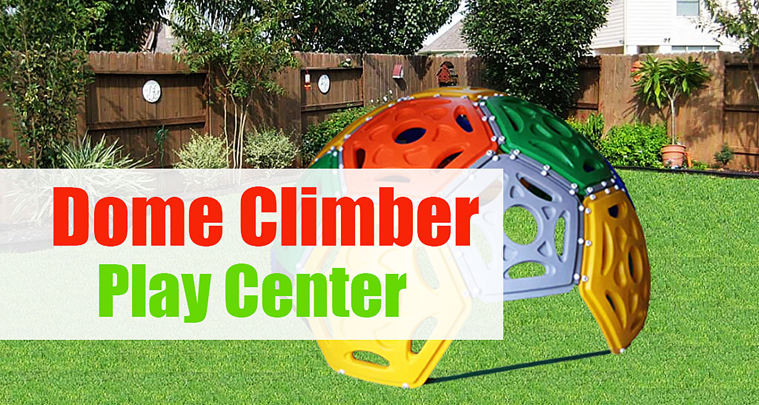 Plastic Backyard Climbing Dome with Slide for Toddlers